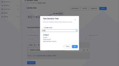 Credit decision engine